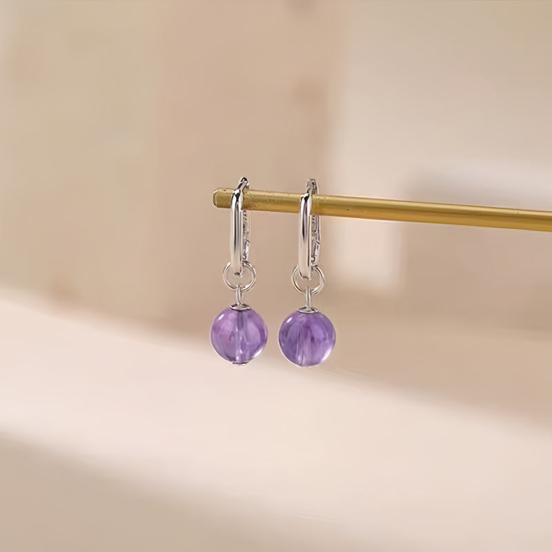 Boucles d'oreilles Calme et Vigilance en Cristal Naturel