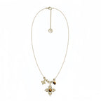 Tiger Eye Stone Necklace for Women, Niche Vintage Four-Pointed Star Choker