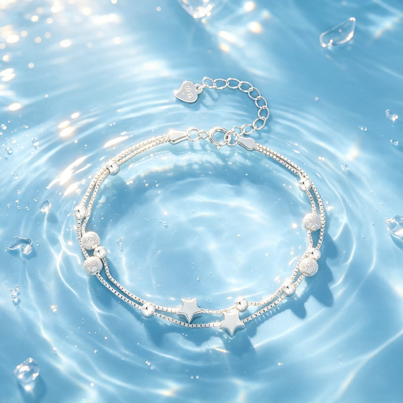 Bracelet Lune et Étoile Pacte d'Amour