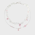 Collier en quartz clair, ras-du-cou superposé, favorisant la chance