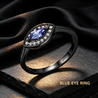 Bague de protection mauvais œil noir – Chasse-malheur, Porte-bonheur