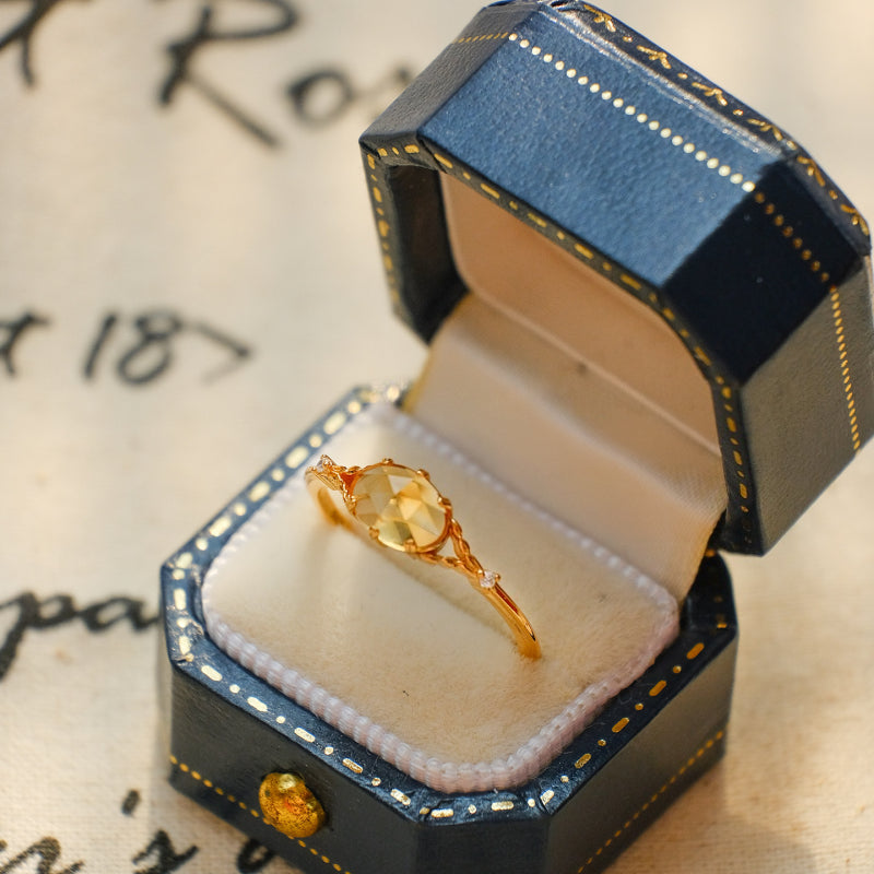 Natural Citrine Ring - Strengthens Money-Magnet Aura