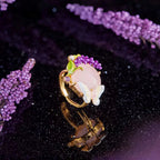 Lavender Gemstone Dream Butterfly Ring - Calm Ring
