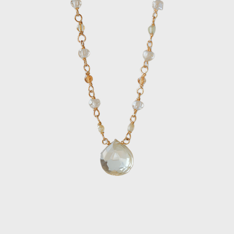 Pure Citrine Necklace– Attract Wealth, Boost Confidence, Absorb Sunshine