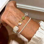 Clear Quartz & Freshwater Pearl Bracelet – Purify Aura, Balance Emotions