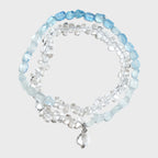 Gradient Aquamarine Bracelet– Calm Emotion, Speak Truth, Attract Luck