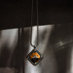 Natural Tiger Eye Stone Necklace — Men's Light Luxury Minimalist Long Style