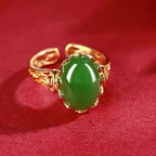 Bague porte-bonheur en Jade de Hetian – Une touche de chance au quotidien