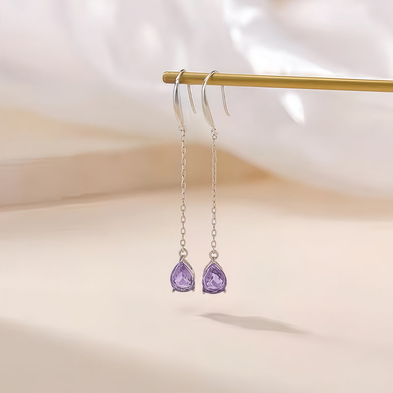 Boucles d'oreilles Lira Vantage en cristal naturel