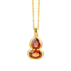 Birthstone Necklace for 12 Months, Lucky Fortune Pendant Birthday Gift for Her