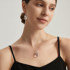 Collier Fleur de Neige en Cristal Naturel