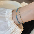 Natural Blue Apatite & Pearl Bracelet - Clear Mind & Gentle Self‑Expression