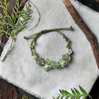 Natural Green Fluorite Braided Bracelet - For Positive Vibes