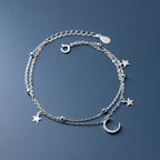 Bracelet Lune et Étoile Pacte d'Amour