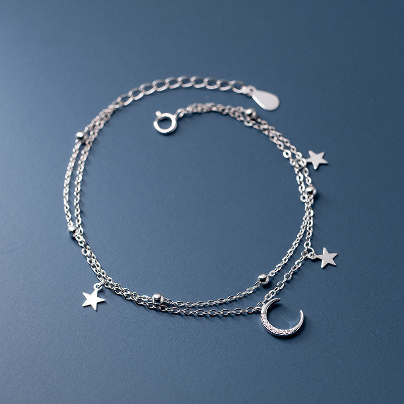 Bracelet Lune et Étoile Pacte d'Amour