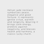 Lotus Dew Natural Hetian Jade Necklace