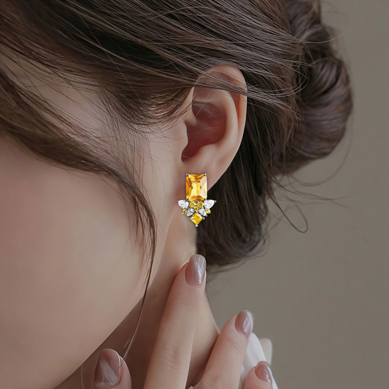 Boucles d'oreilles en cristal naturel Zorvath