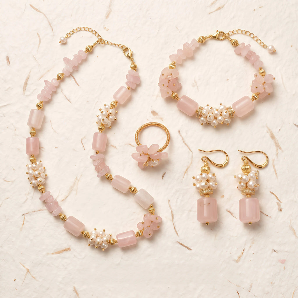 Collier en cristal de quartz clair Pendentif facetté irrégulier