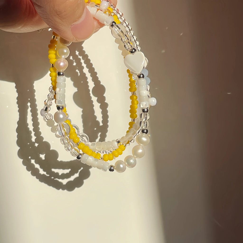 Pearl & Mother‑of‑Pearl Stackable Bracelet - Gentle Luster & Soothe Your Spirit