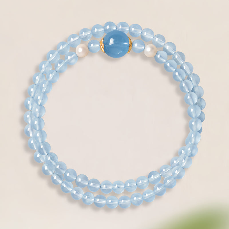 Bracelet aigue-marine Mana Bar