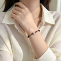 Rainbow Sterling Silver Lotus Braided Bracelet - For Harmonious Energy