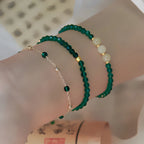 Collier en cristal naturel couronne vintage