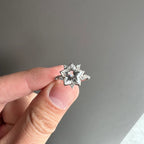 Natural Clear Crystal Star Ring - Delivers Sweet Romantic Love