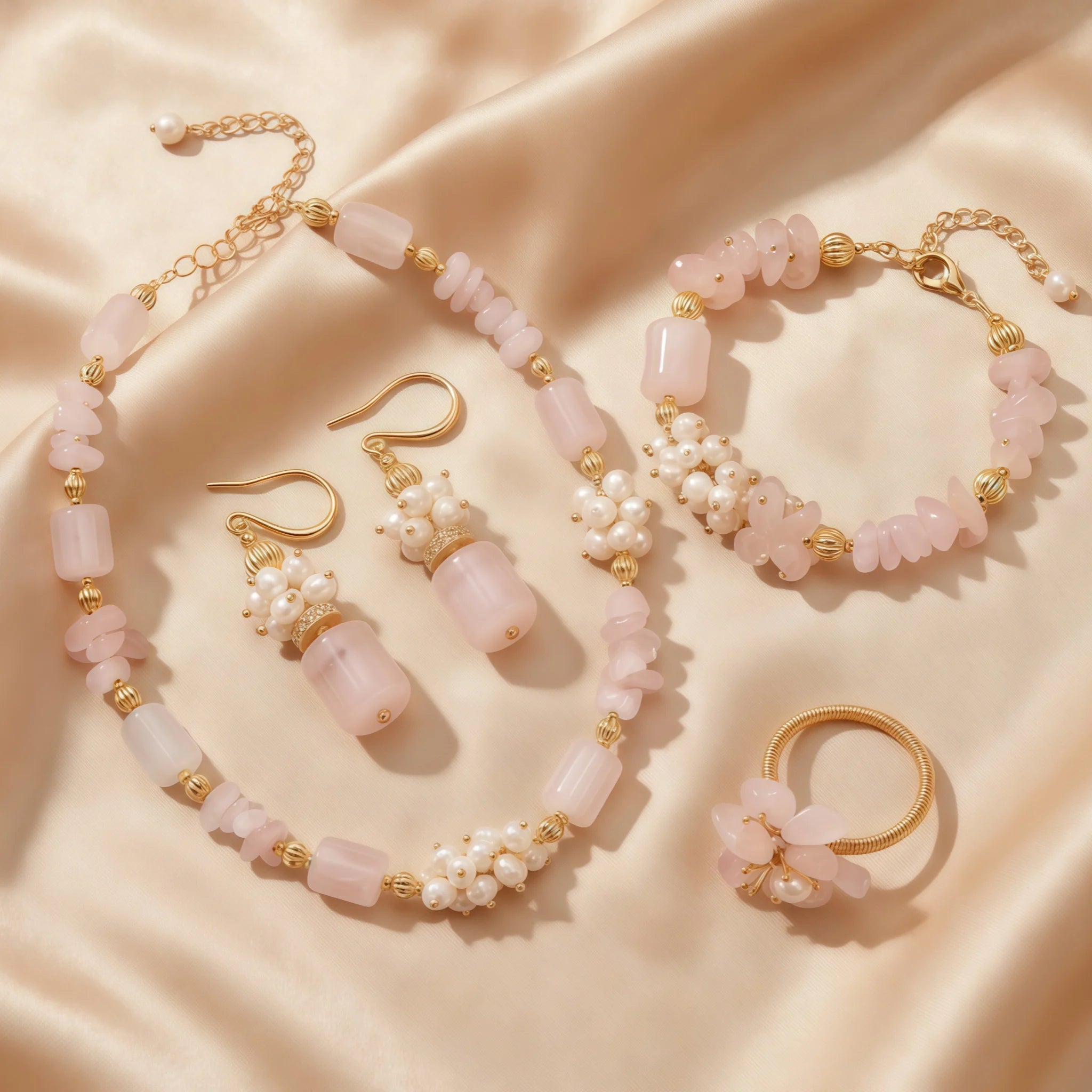 Collier en cristal de quartz clair Pendentif facetté irrégulier