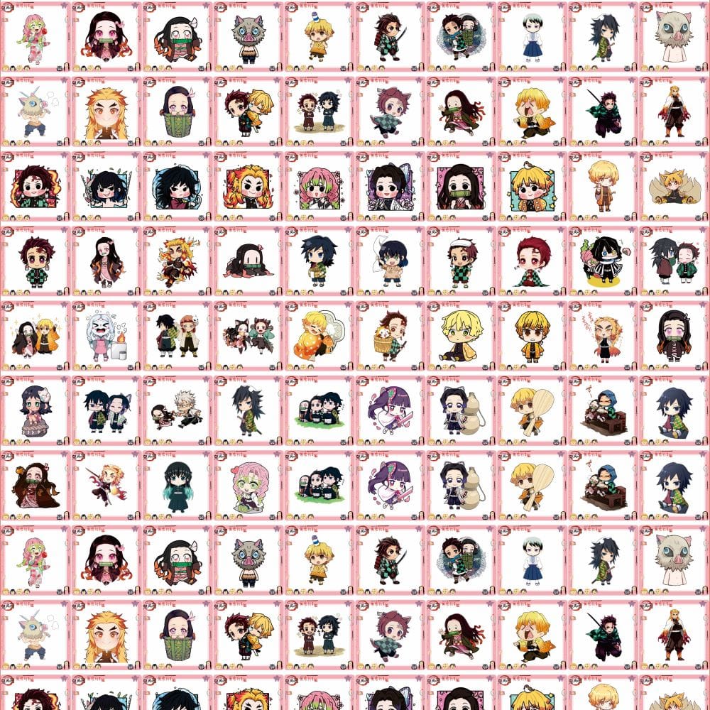 Demon Slayer Square 8cm Acrylic Charms for DIY match game-open in live