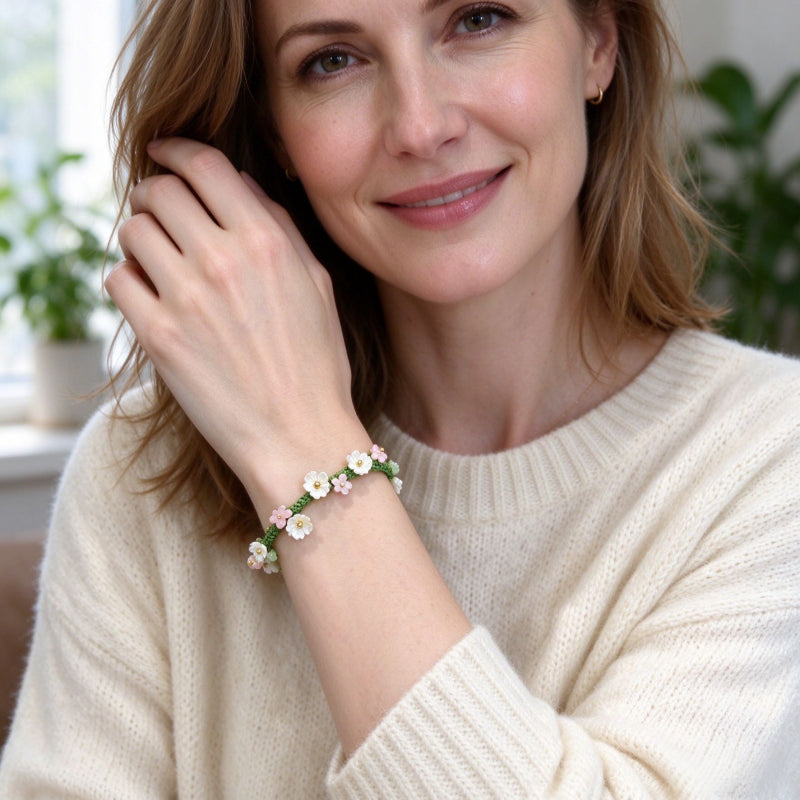 Woven Wreath Fresh Style Bracelet - For Sweet Daily Look