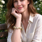 Natural Peridot Macrame Handwoven Bracelet - Positive Opportunities and Inner Peace