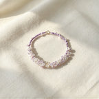 Iris Purple Lotus Woven Bracelet - Symbol of Purity & Serenity