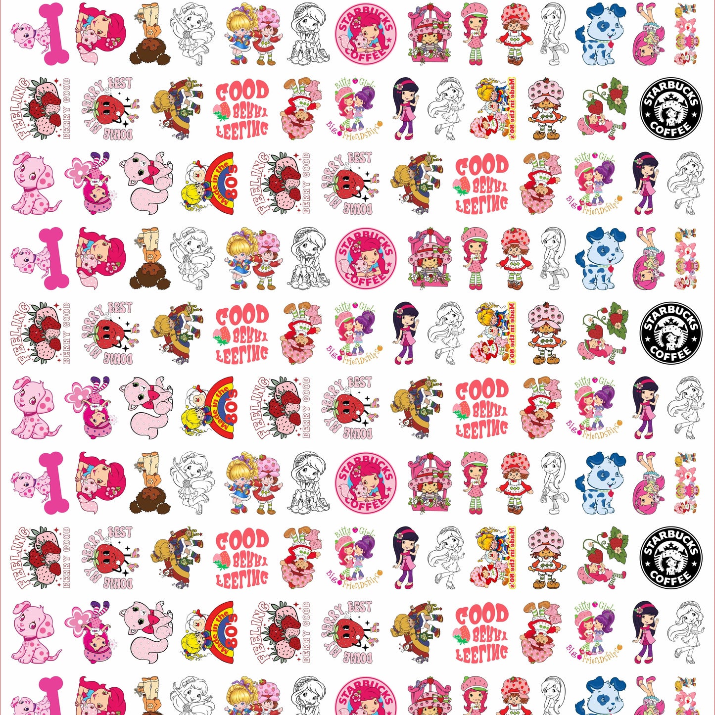 Strawberry Cake Girl 8cm Acrylic Charms for DIY match game-open in live