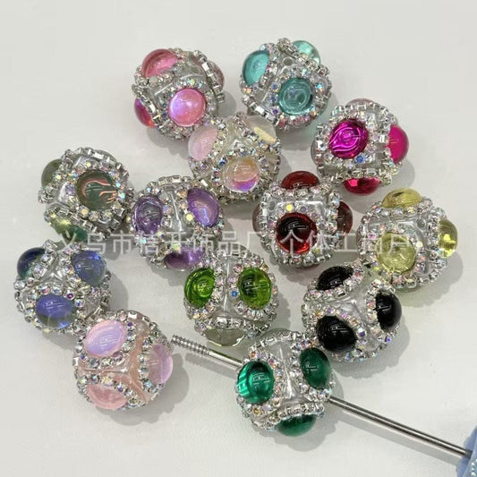 Diamond ball Penbeads-8bags open in live