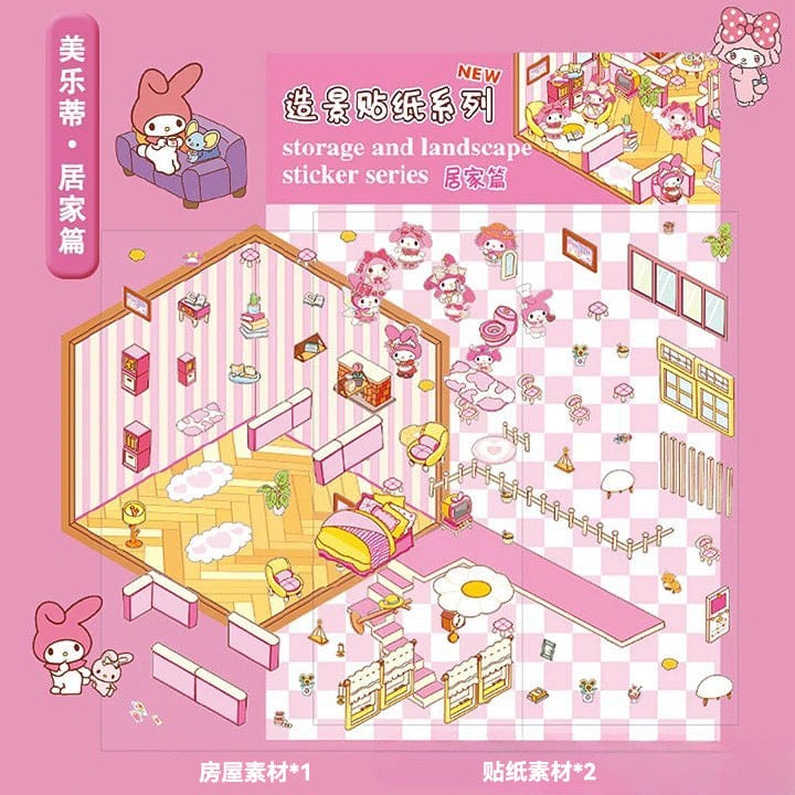 🎉🎉3D Scene Stickers-$10 free shipping  free tweezers🎉🎉