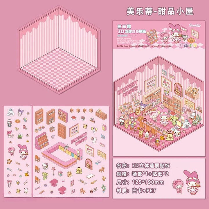 🎉🎉3D Scene Stickers-$10 free shipping  free tweezers🎉🎉