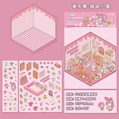 🎉🎉3D Scene Stickers-$10 free shipping  free tweezers🎉🎉