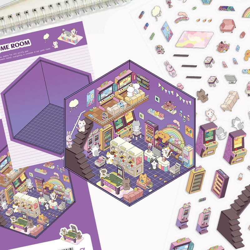 🎉🎉3D Scene Stickers-$10 free shipping  free tweezers🎉🎉