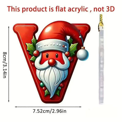 Christmas letter ornament