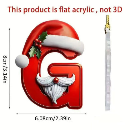 Christmas letter ornament