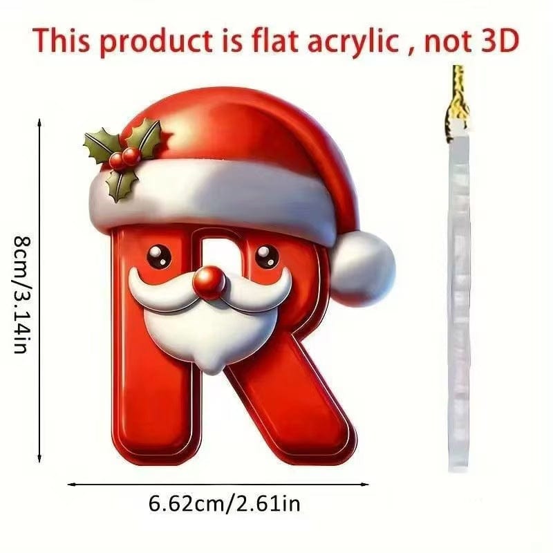 Christmas letter ornament