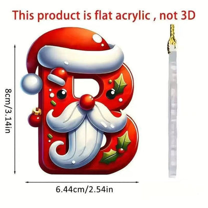 Christmas letter ornament
