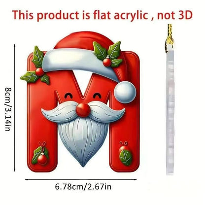 Christmas letter ornament
