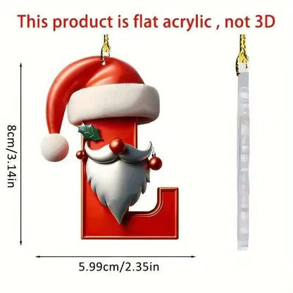 Christmas letter ornament