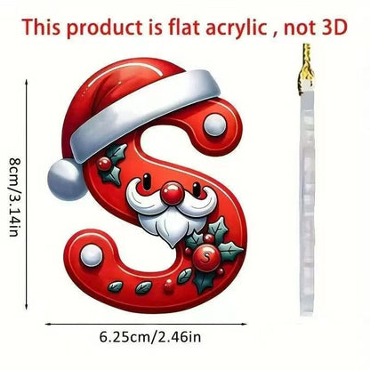 Christmas letter ornament
