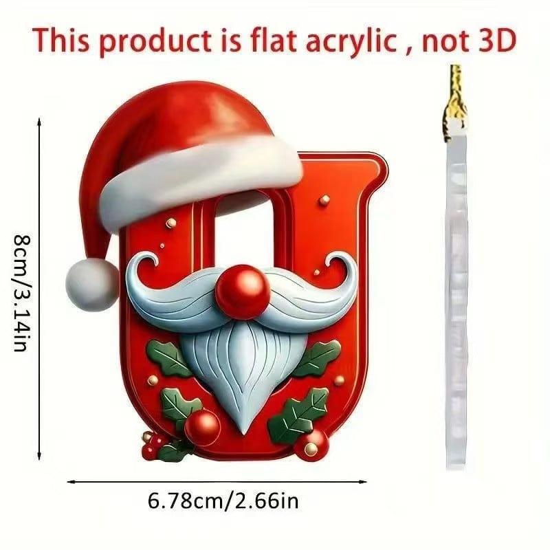 Christmas letter ornament