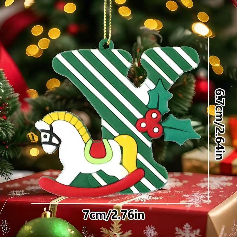 Christmas 2 letter ornament double game -open in live