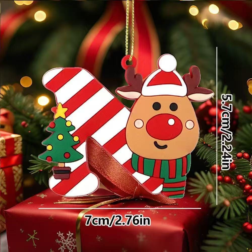 Christmas 2 letter ornament double game -open in live