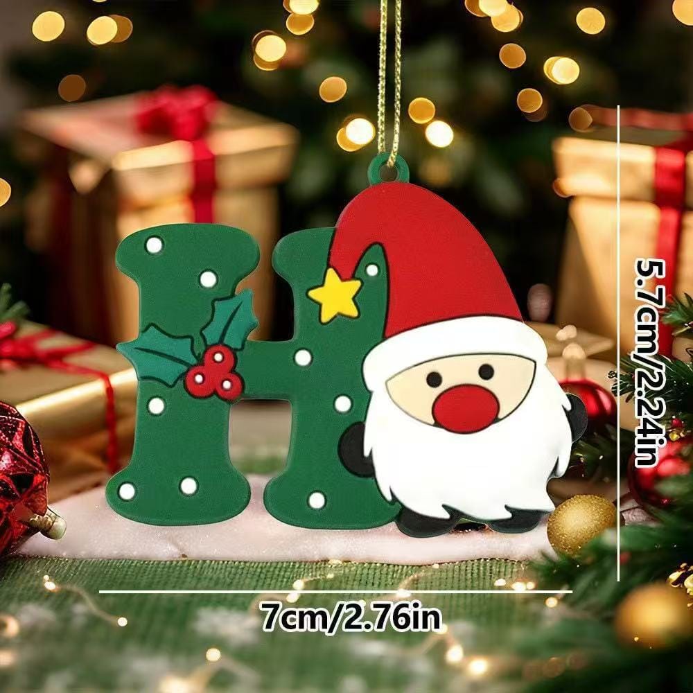 Christmas 2 letter ornament double game -open in live