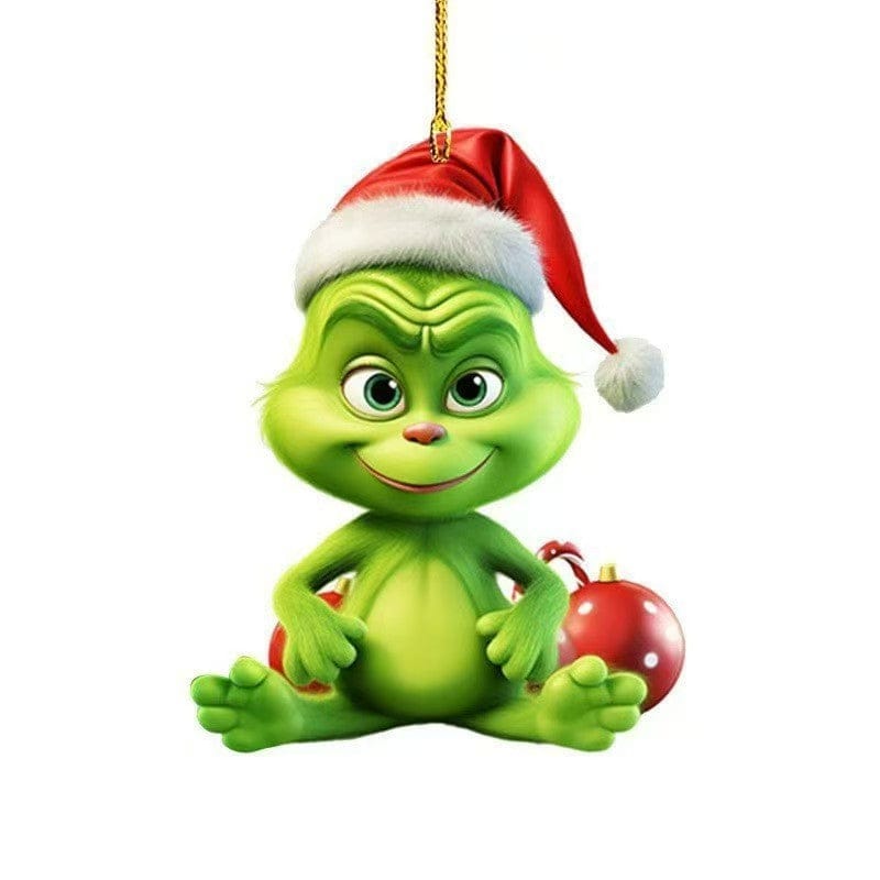 Grinch  ornament double game -open in live